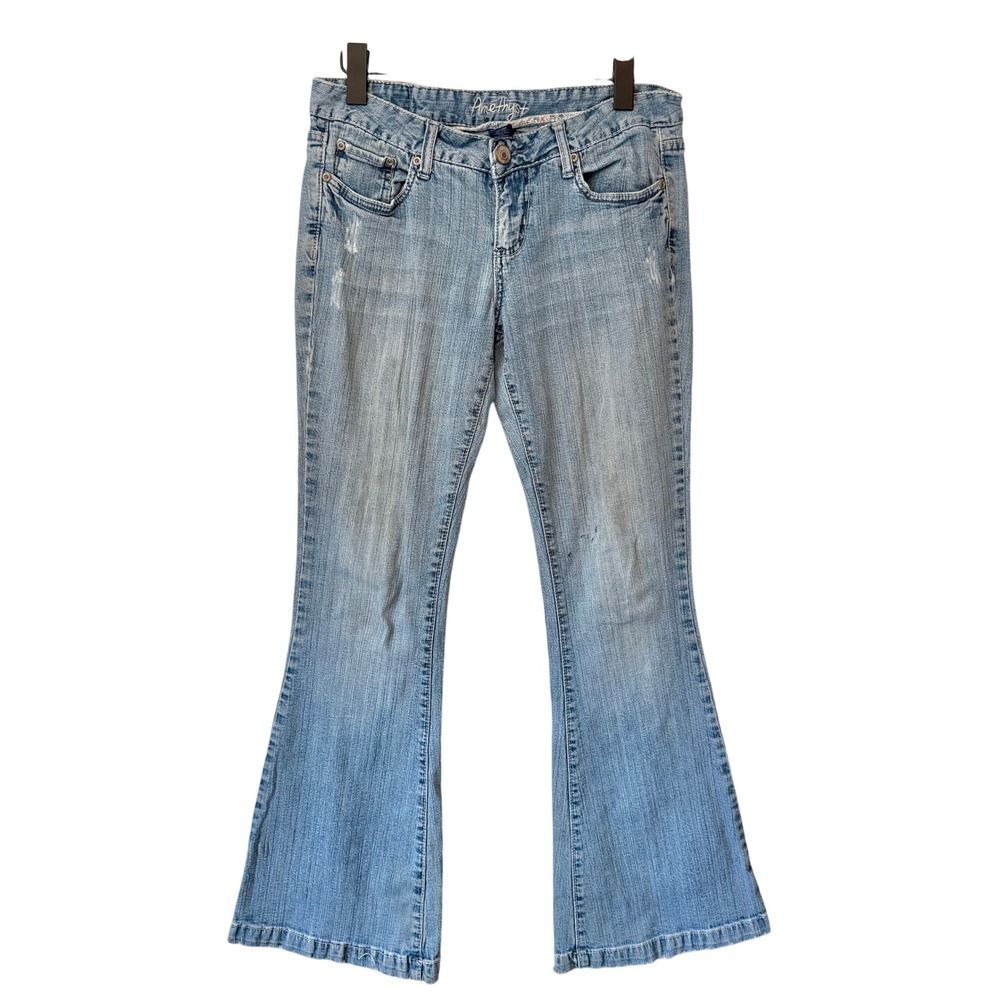Y2K Amethyst Low Rise Flare Jeans Light Wash Size 9